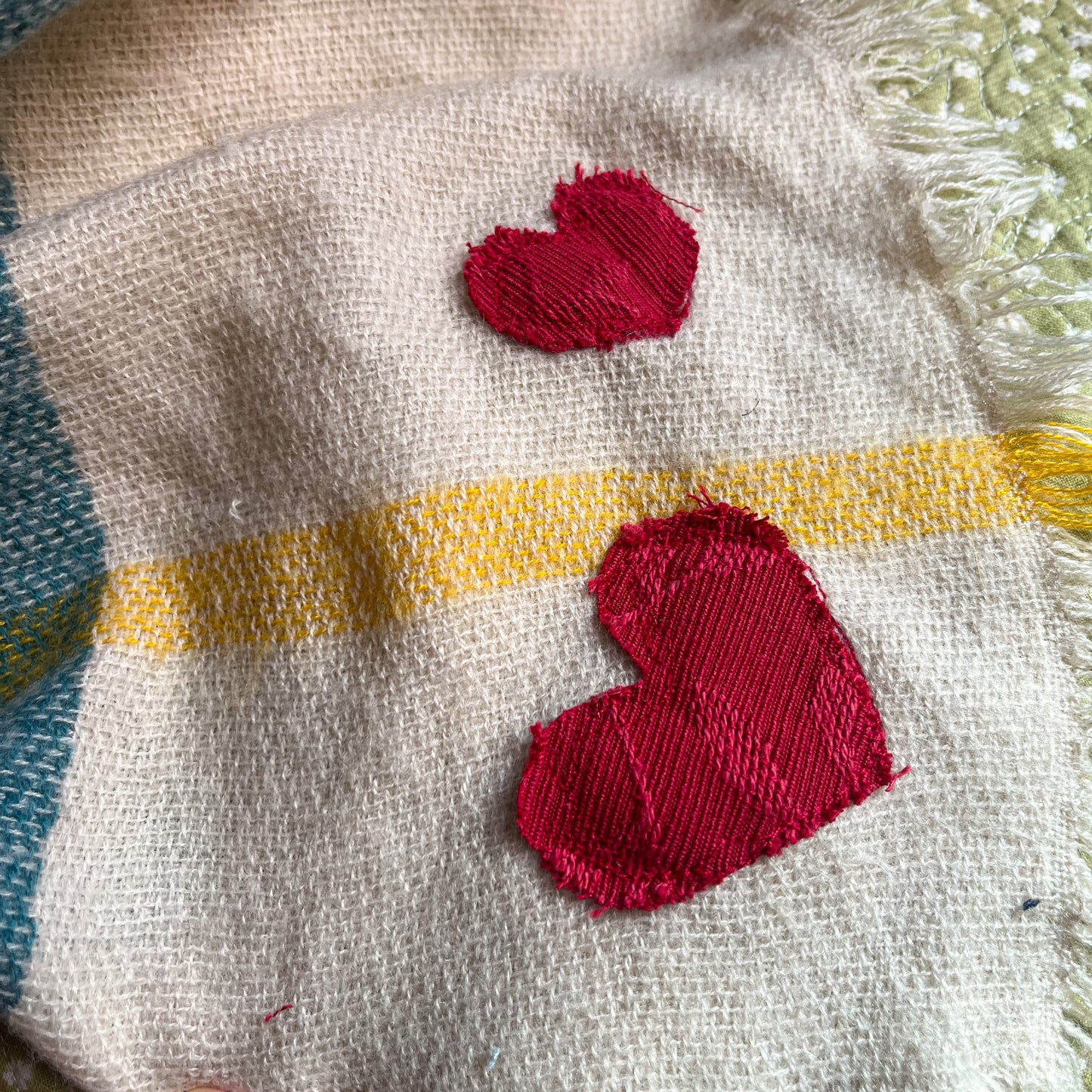 Plaid Heart Scarf