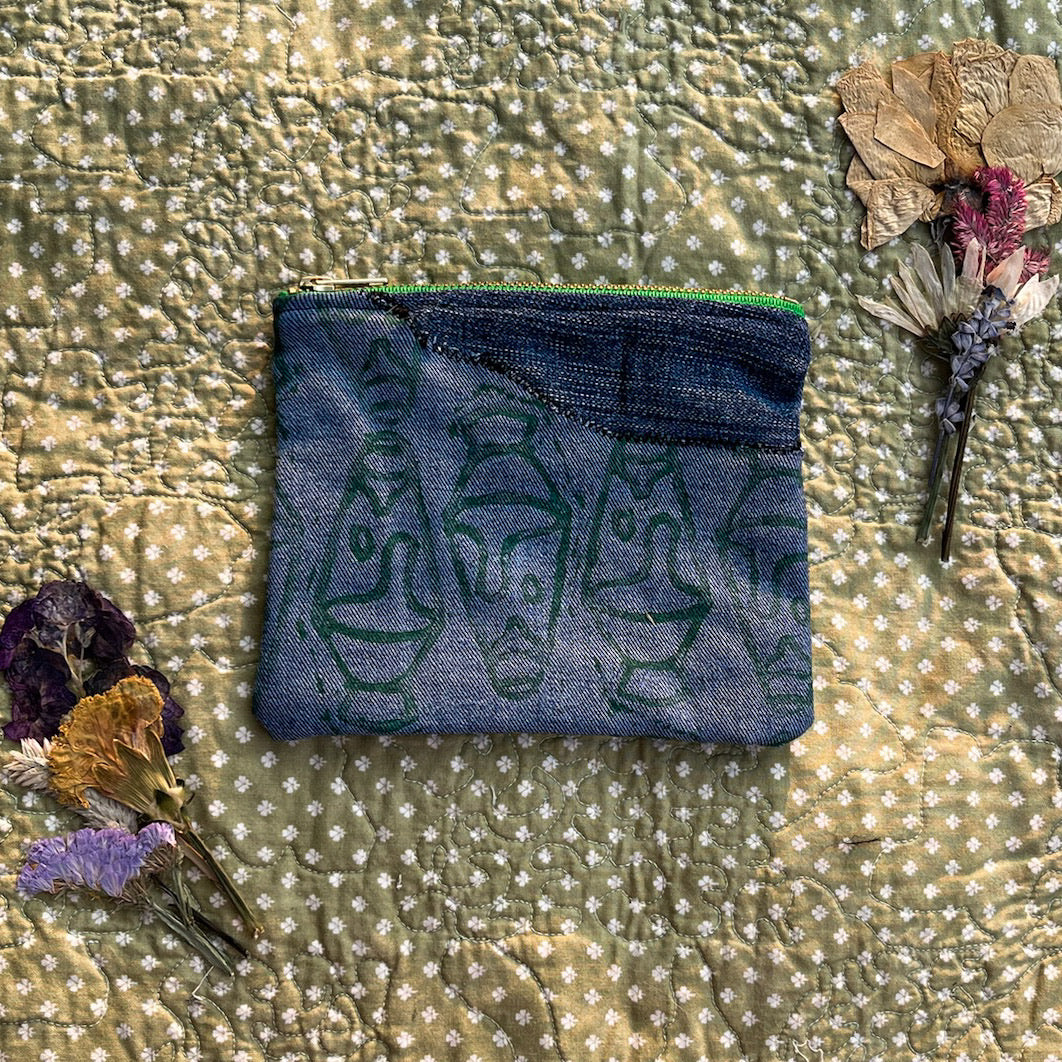 Lava Lamp & Flowers Pouch