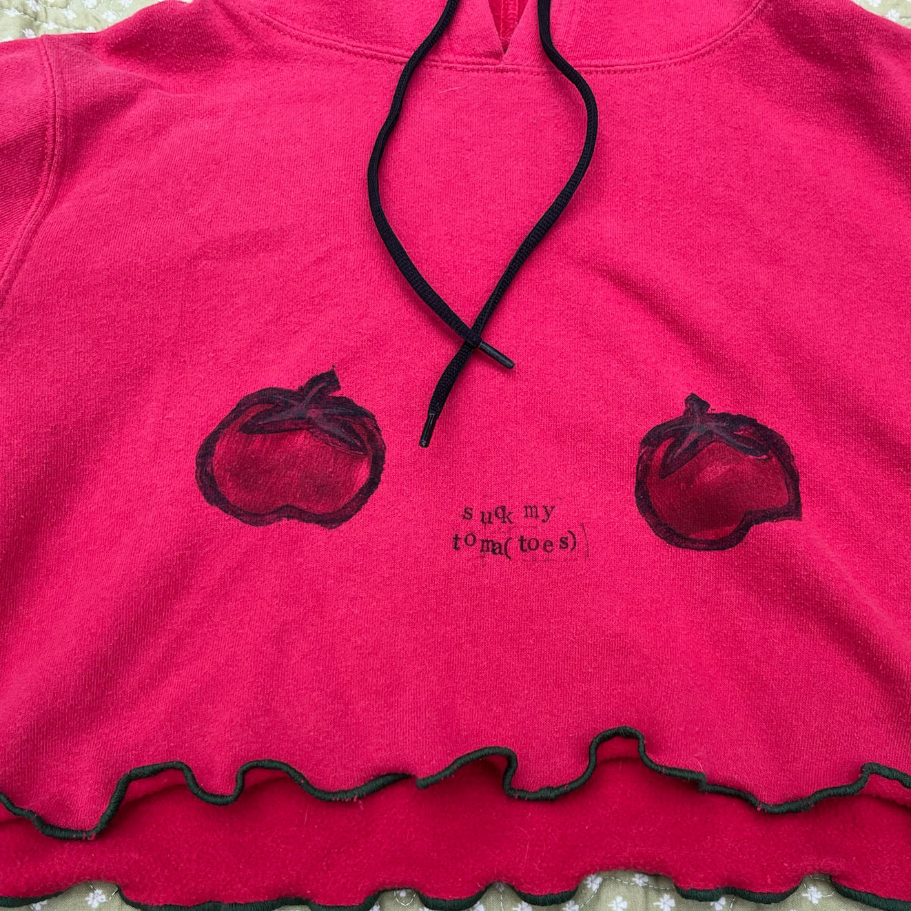 Tomato Hoodie Top