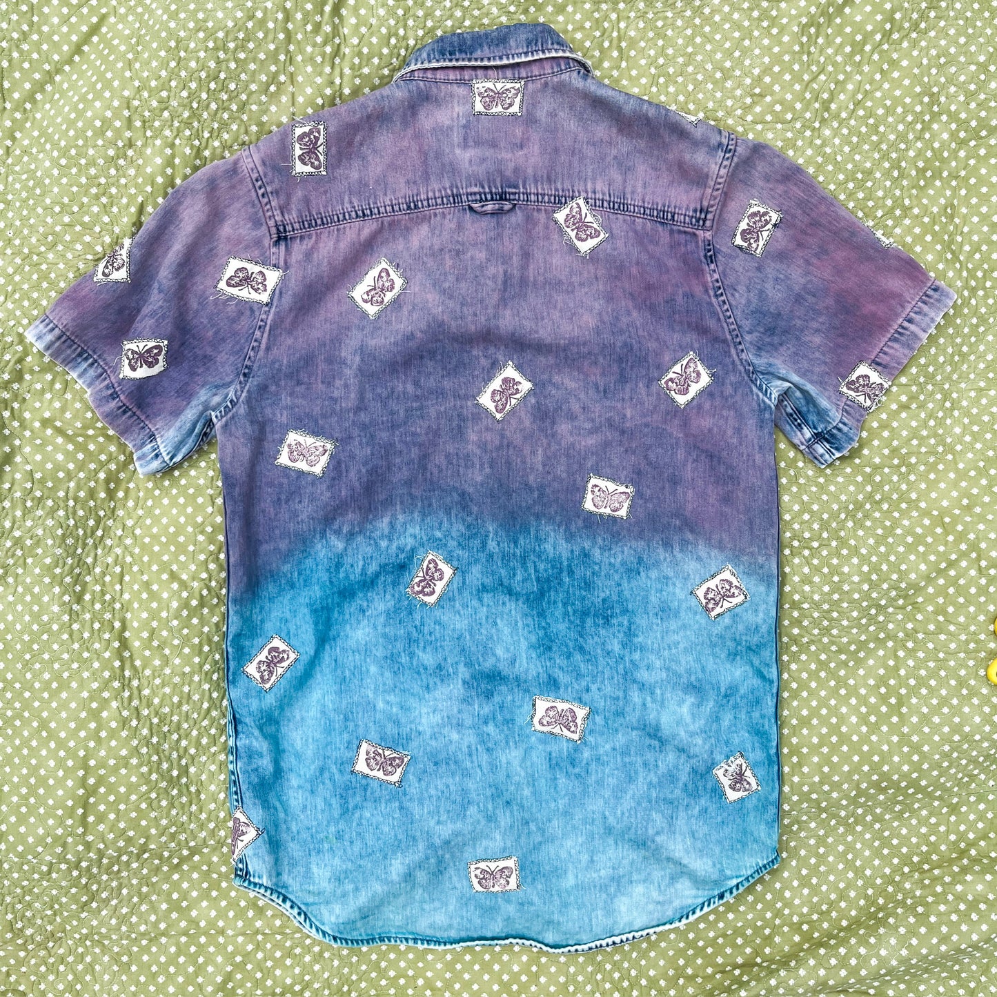 Butterfly Postcard Button Up