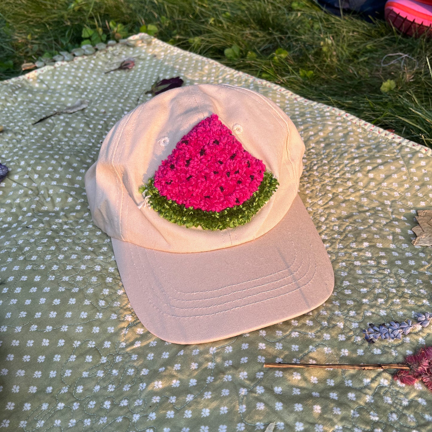 Tufted Watermelon Baseball Cap