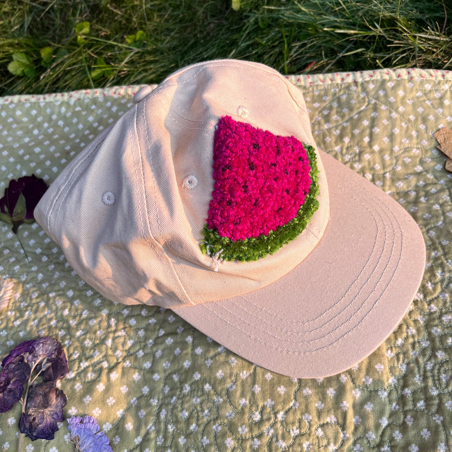 Tufted Watermelon Baseball Cap