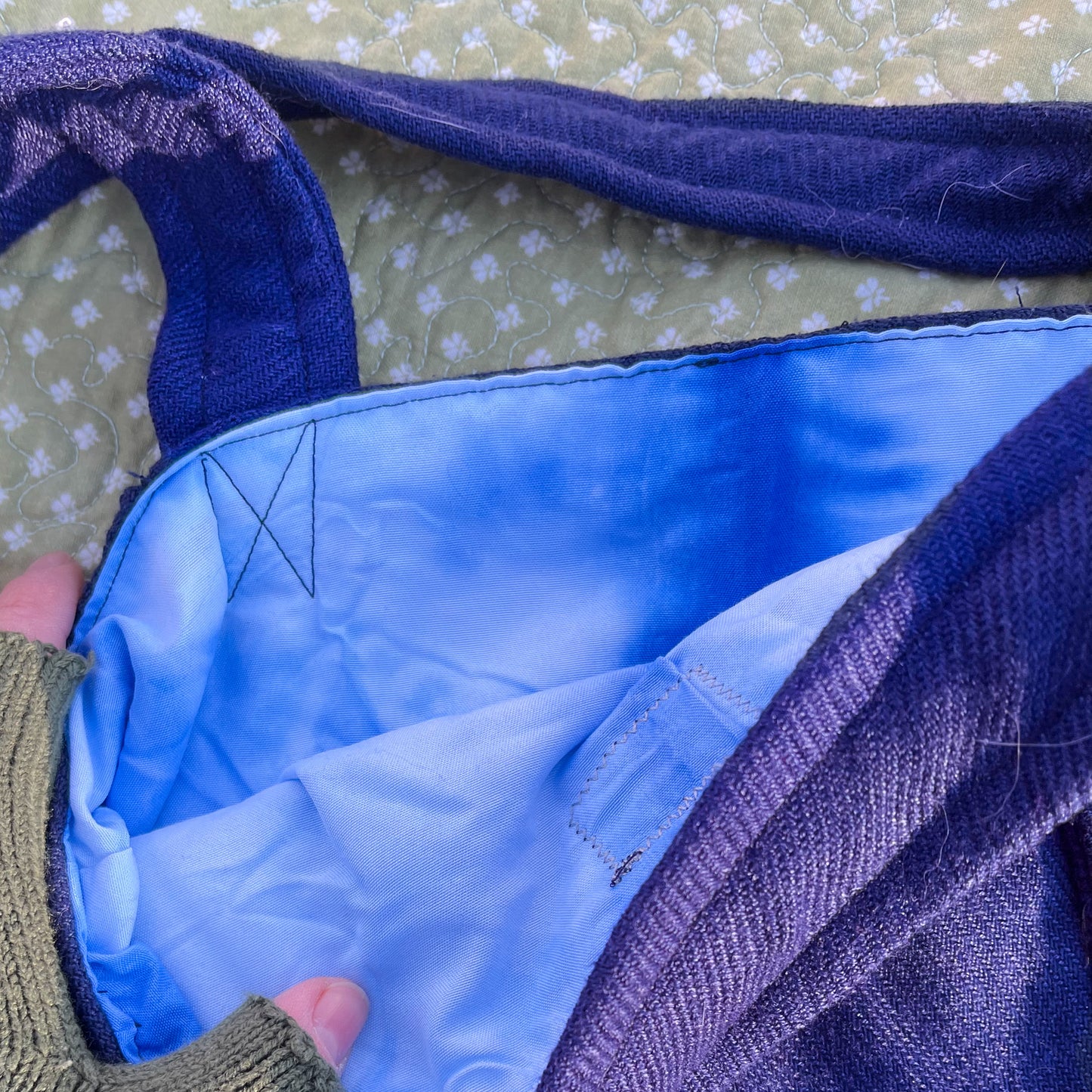 Navy Blue Shopper Tote
