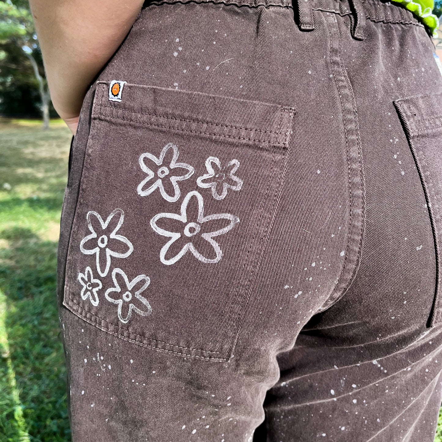 Stamped and Splattered Work Pants