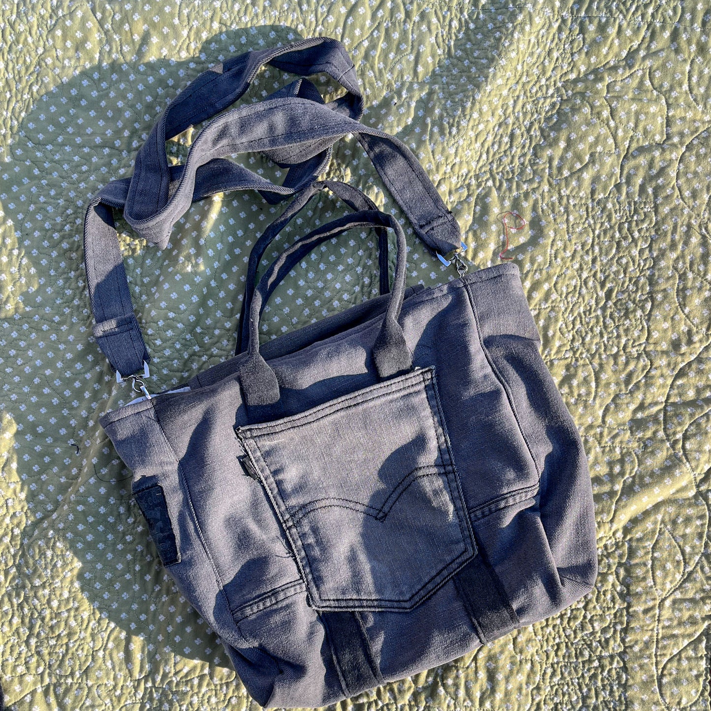 Gray Levi's Denim Tote