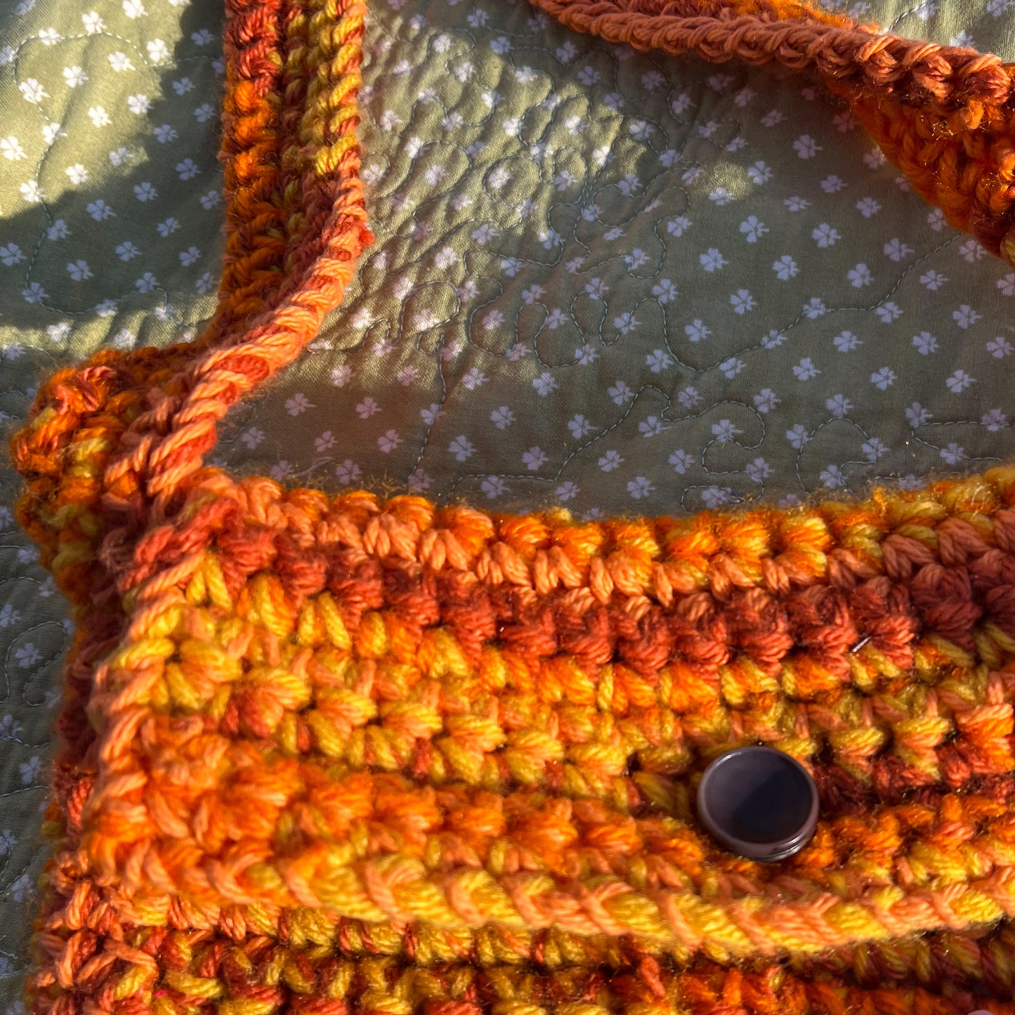 Orange Crocheted Purse