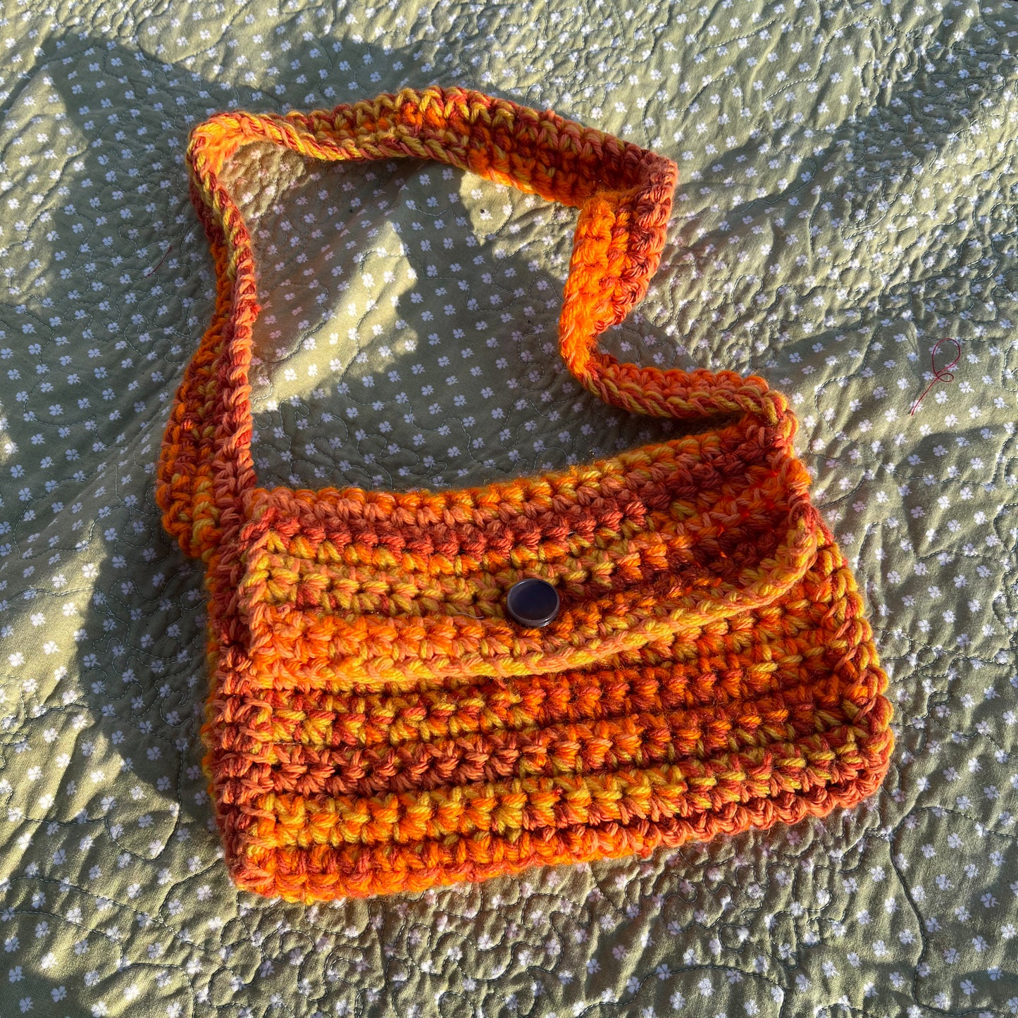 Orange Crocheted Purse