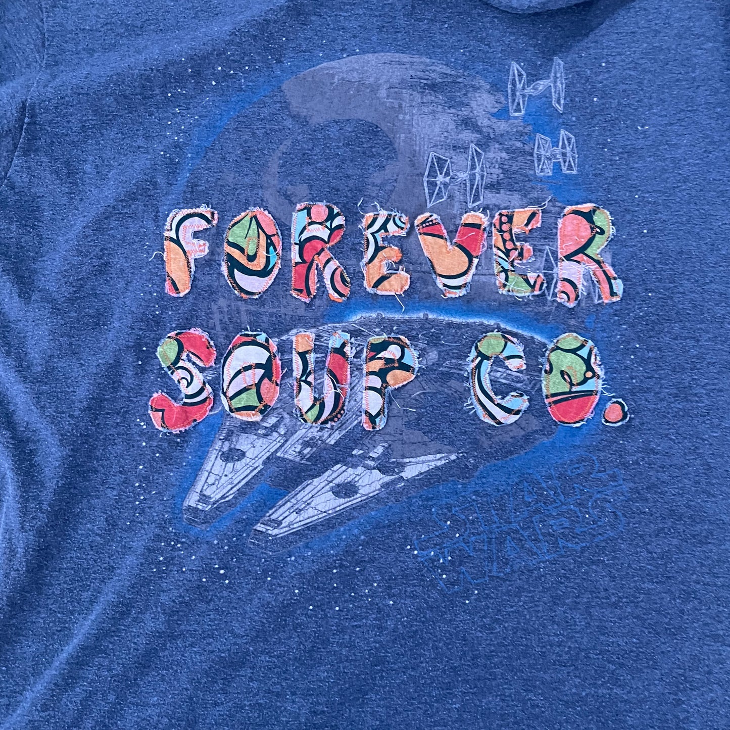 Forever Soup Co Appliqué Shirt - Short Sleeve - Star Wars w/ matching letters
