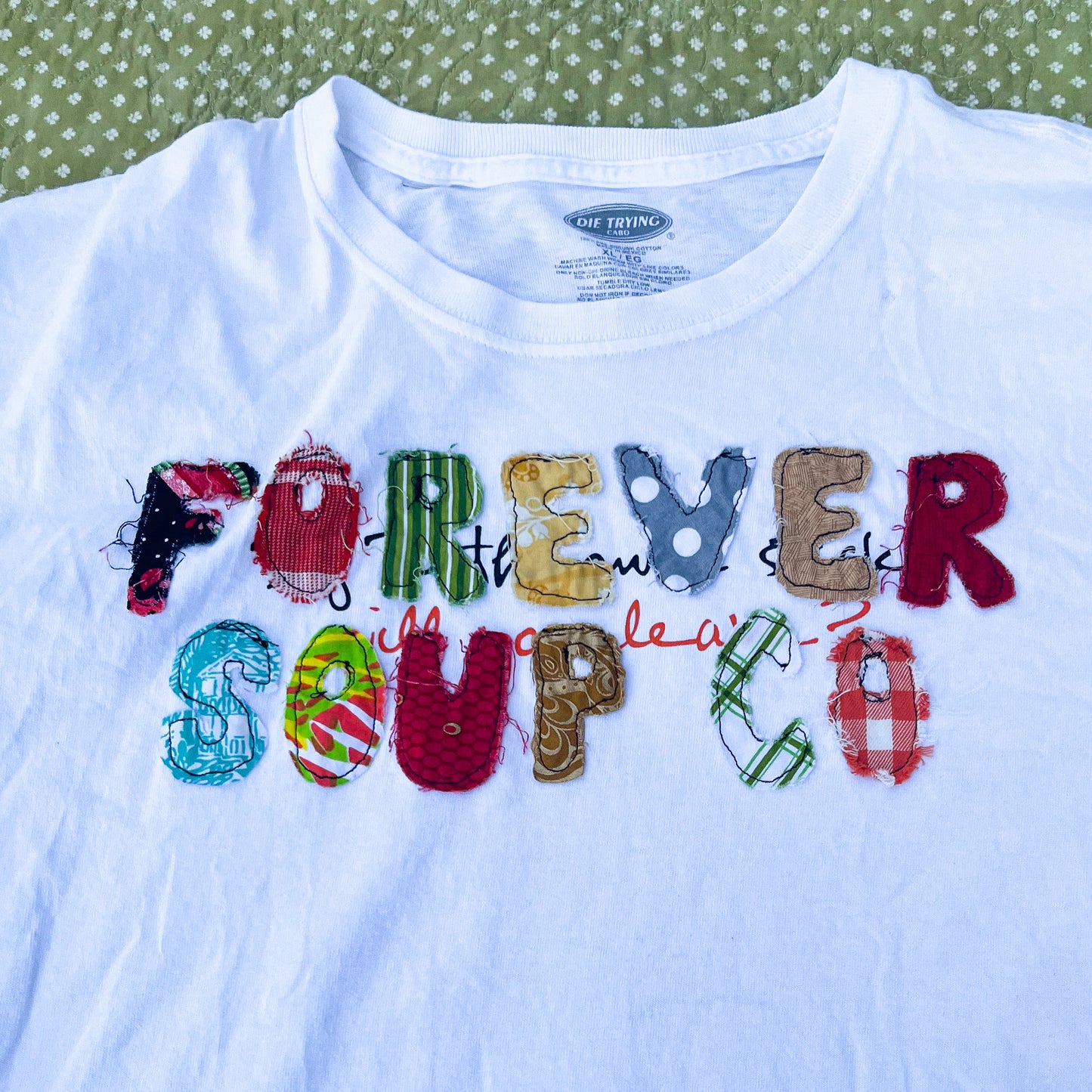 Forever Soup Co Applique Shirt - Short Sleeve - White
