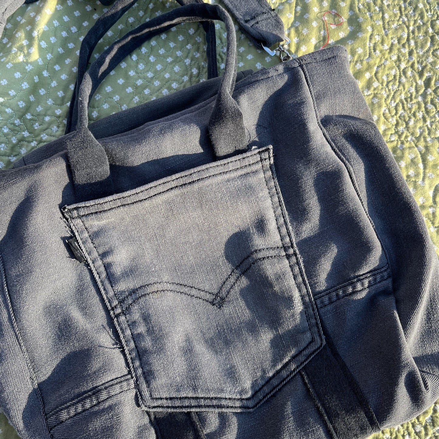 Gray Levi's Denim Tote