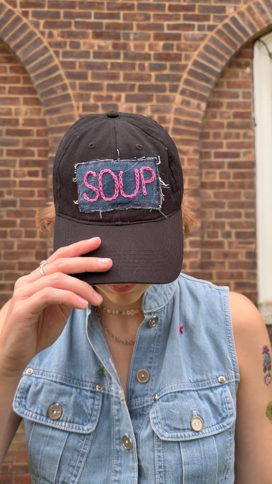 black SOUP hat