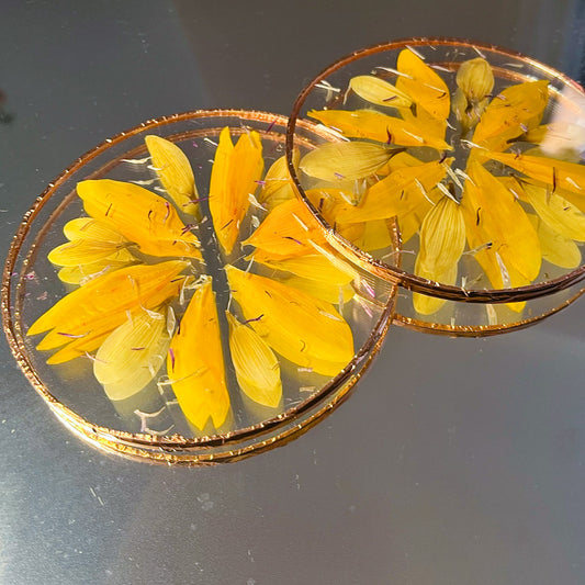 Sunflower Coasters (Set of 2)