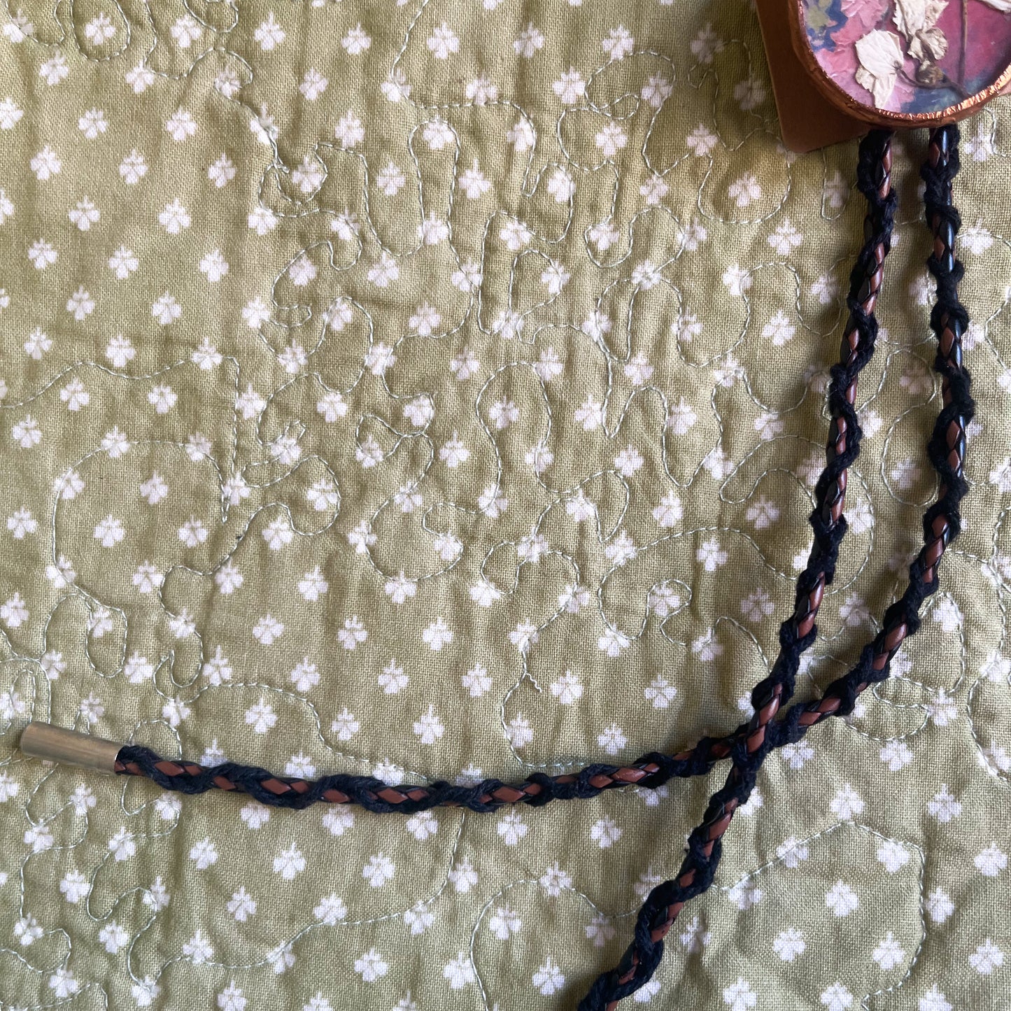 Collage Bouquet Large Bolo Tie