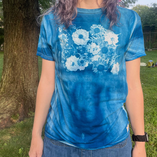 Floral Cyanotype Tshirt