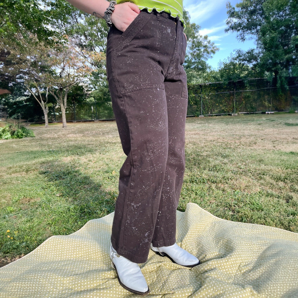 Stamped and Splattered Work Pants