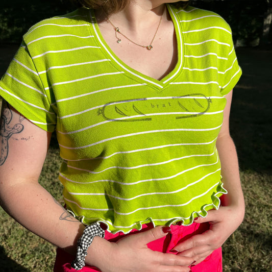Brat Striped Shirt