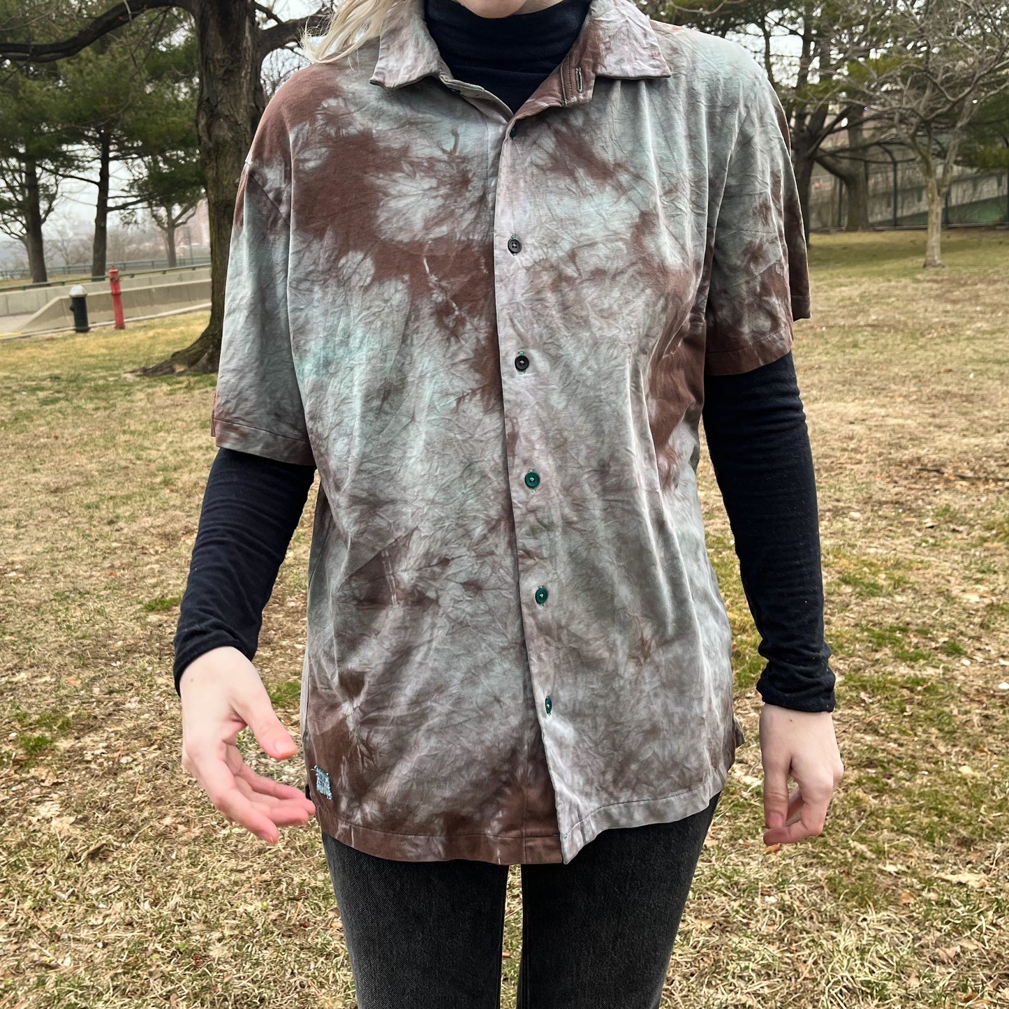 Short Sleeve Dyed Shirt