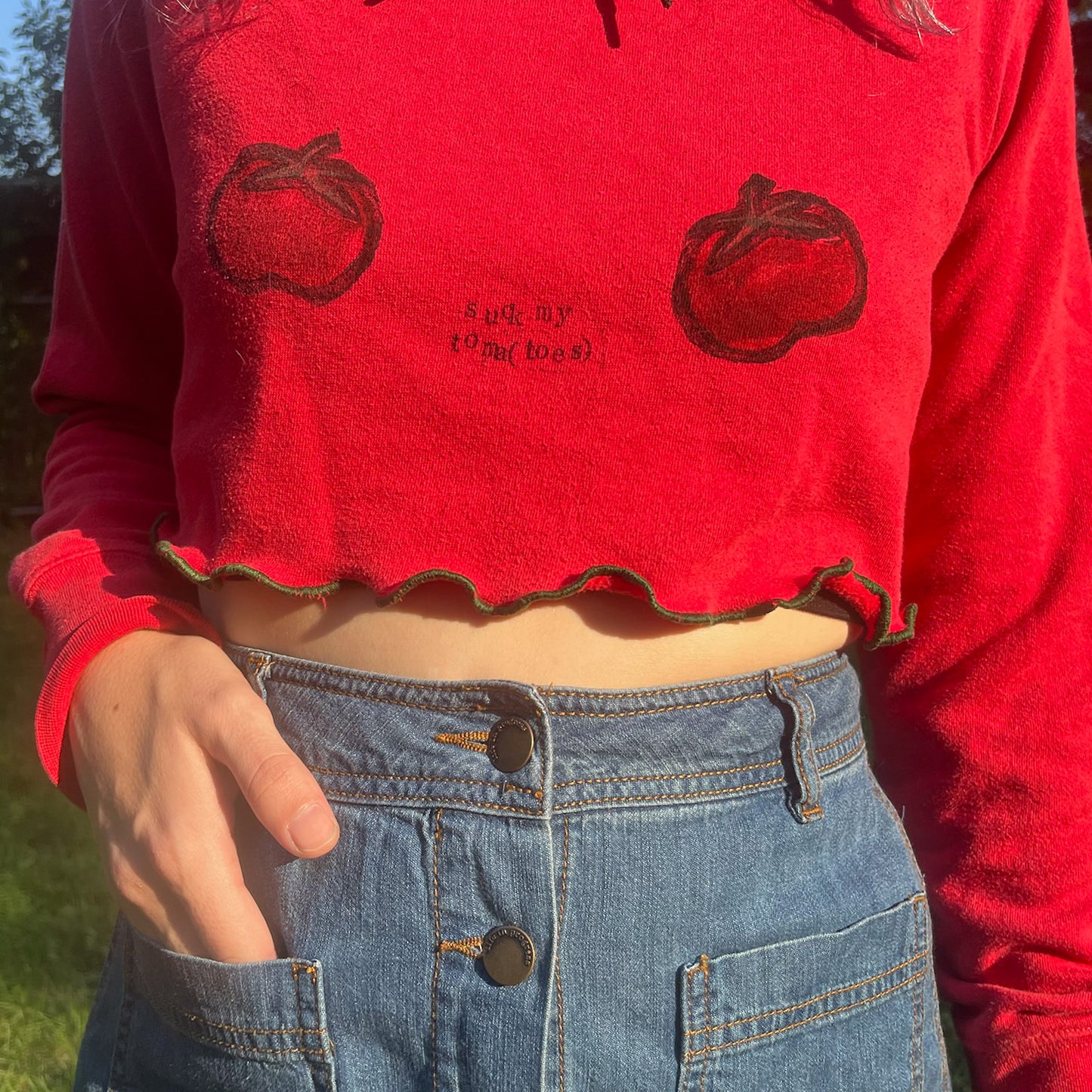 Tomato Hoodie Top