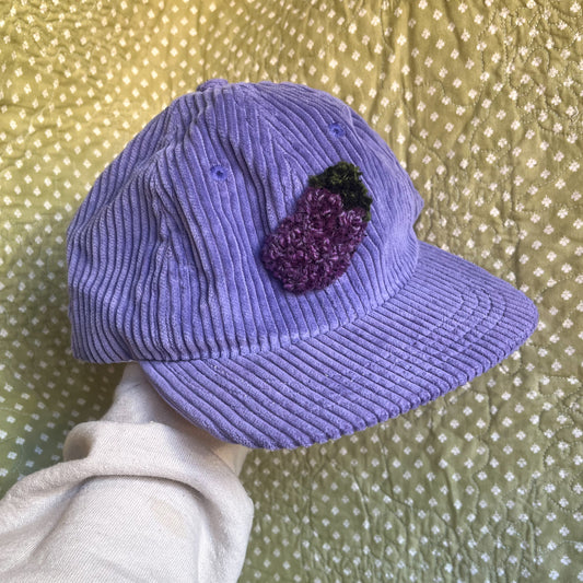 Tufted Eggplant Baseball Cap