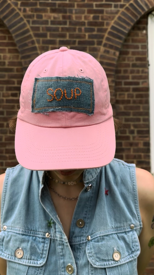 pink SOUP hat