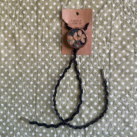 Hydrangea Layered Large Bolo Tie