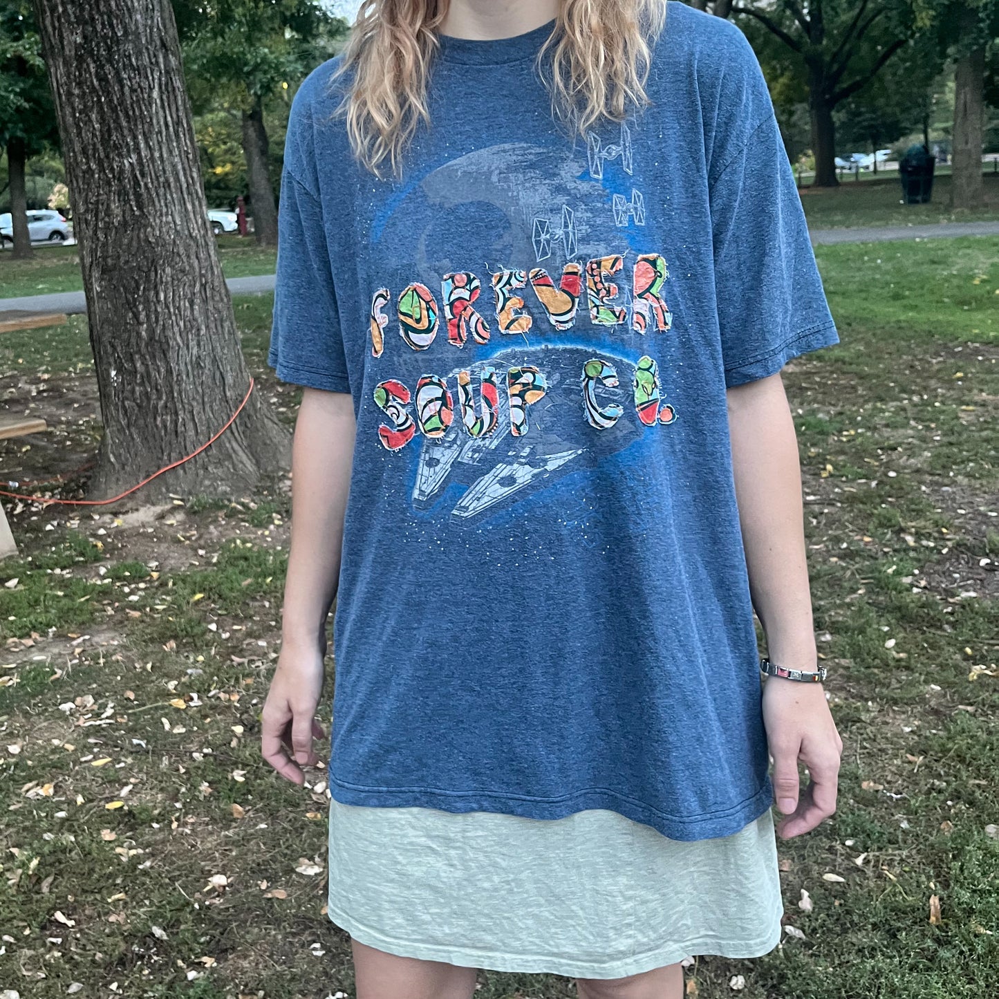 Forever Soup Co Appliqué Shirt - Short Sleeve - Star Wars w/ matching letters