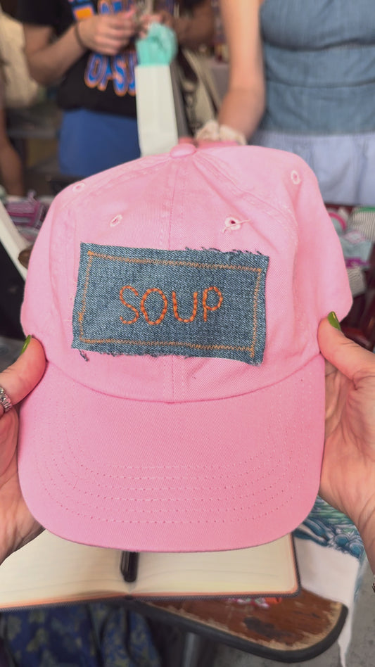 pink SOUP hat
